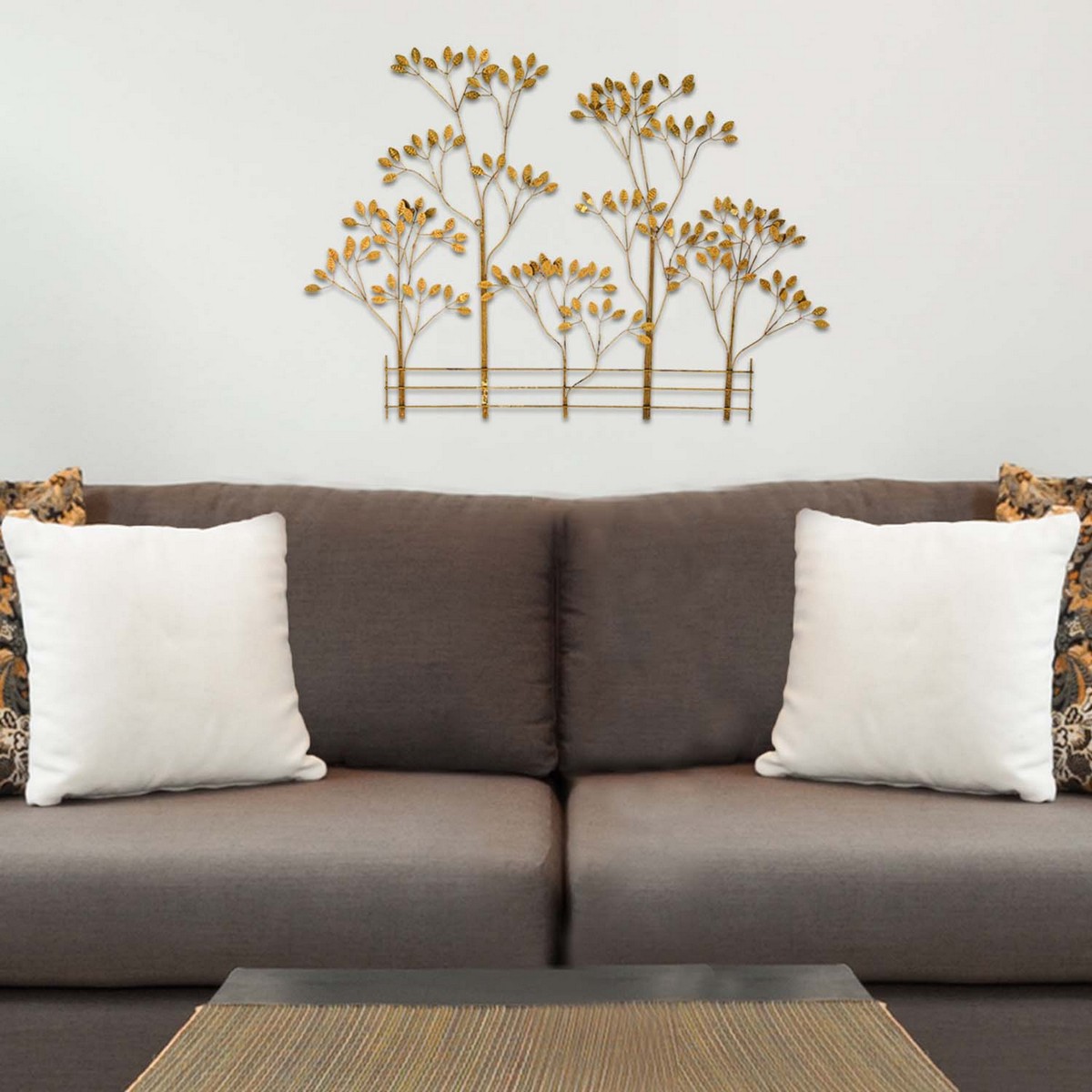 Stratton Home Decor Elegant Trees Wall Decor - Gold