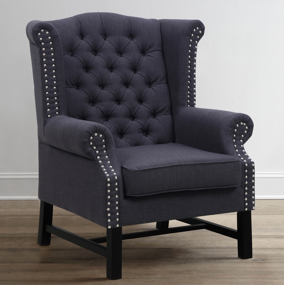 TOV Furniture Fairfield Grey Linen Club Chair