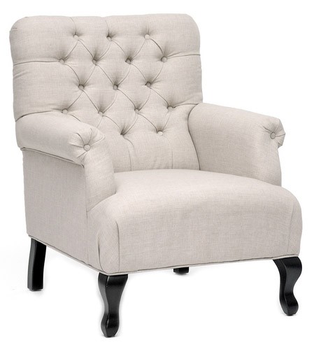 TOV Furniture York Beige Linen Club Chair