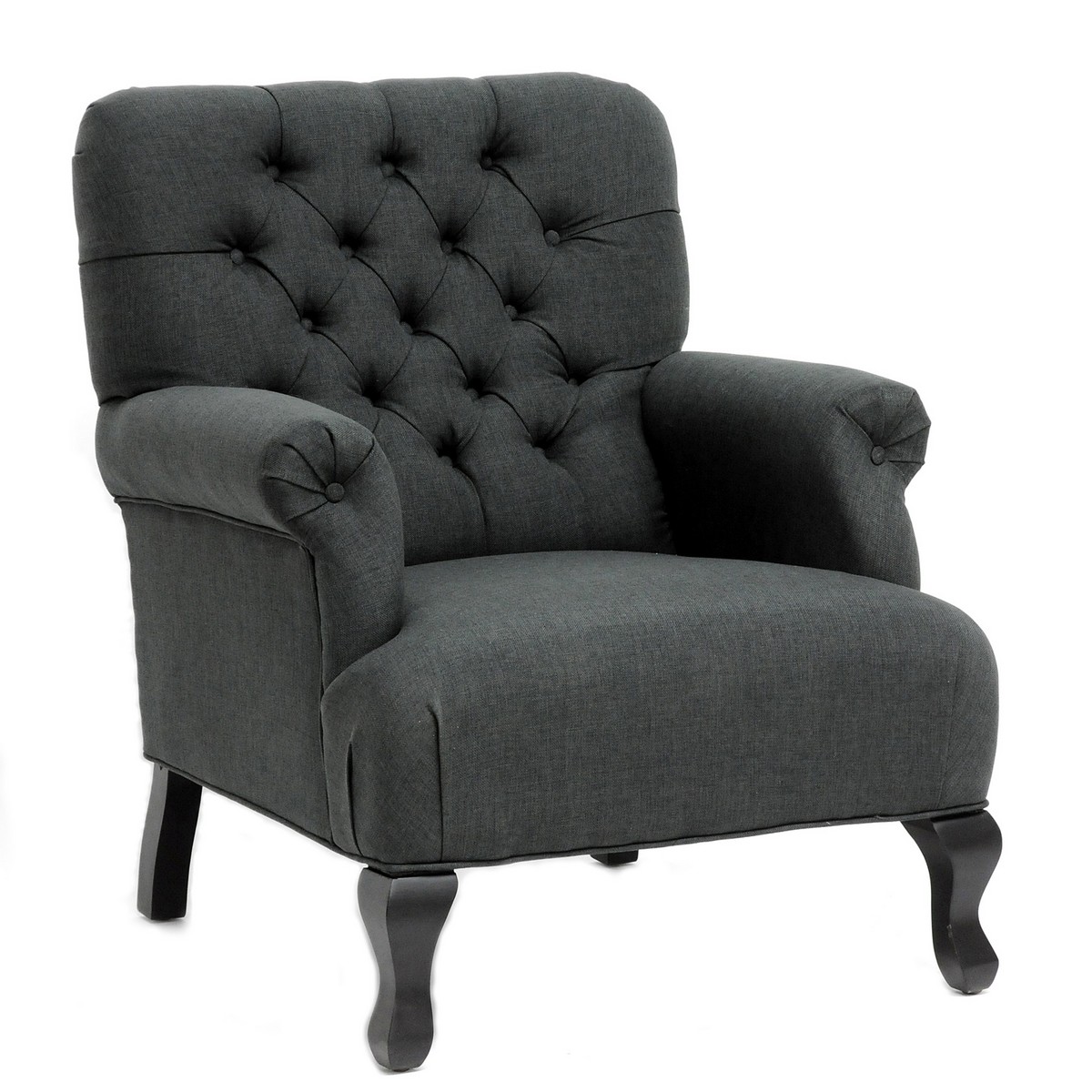 TOV Furniture York Grey Linen Club Chair