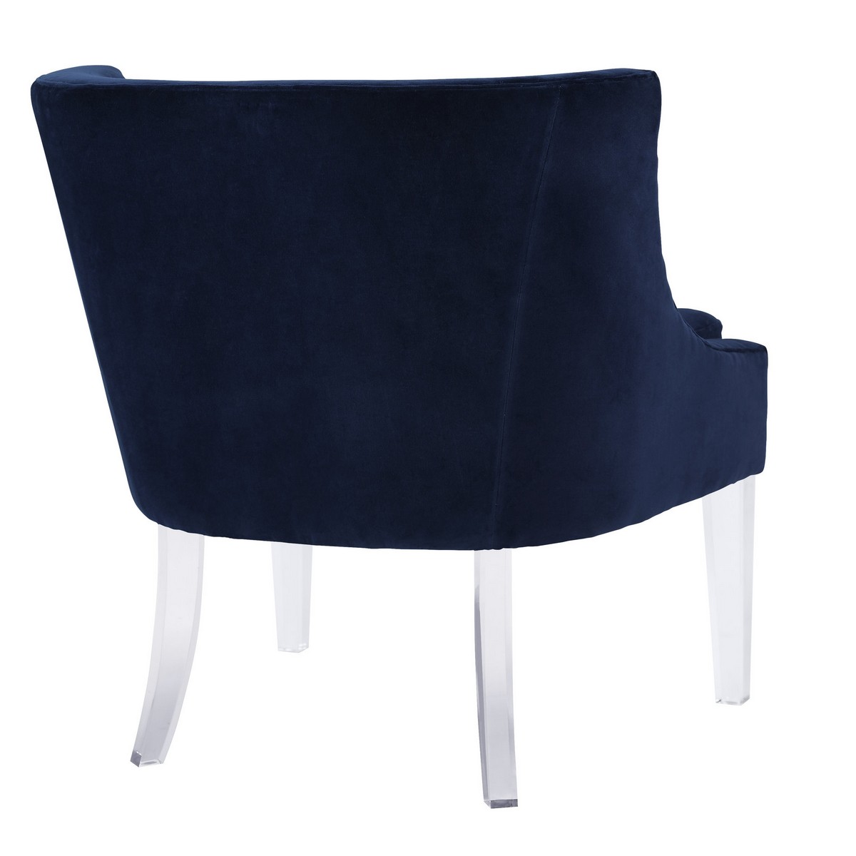 TOV Furniture Myra Blue Velvet Chair