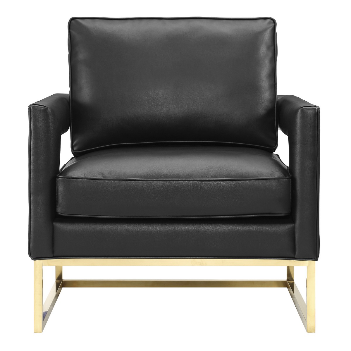 TOV Furniture Avery Black Leather Chair