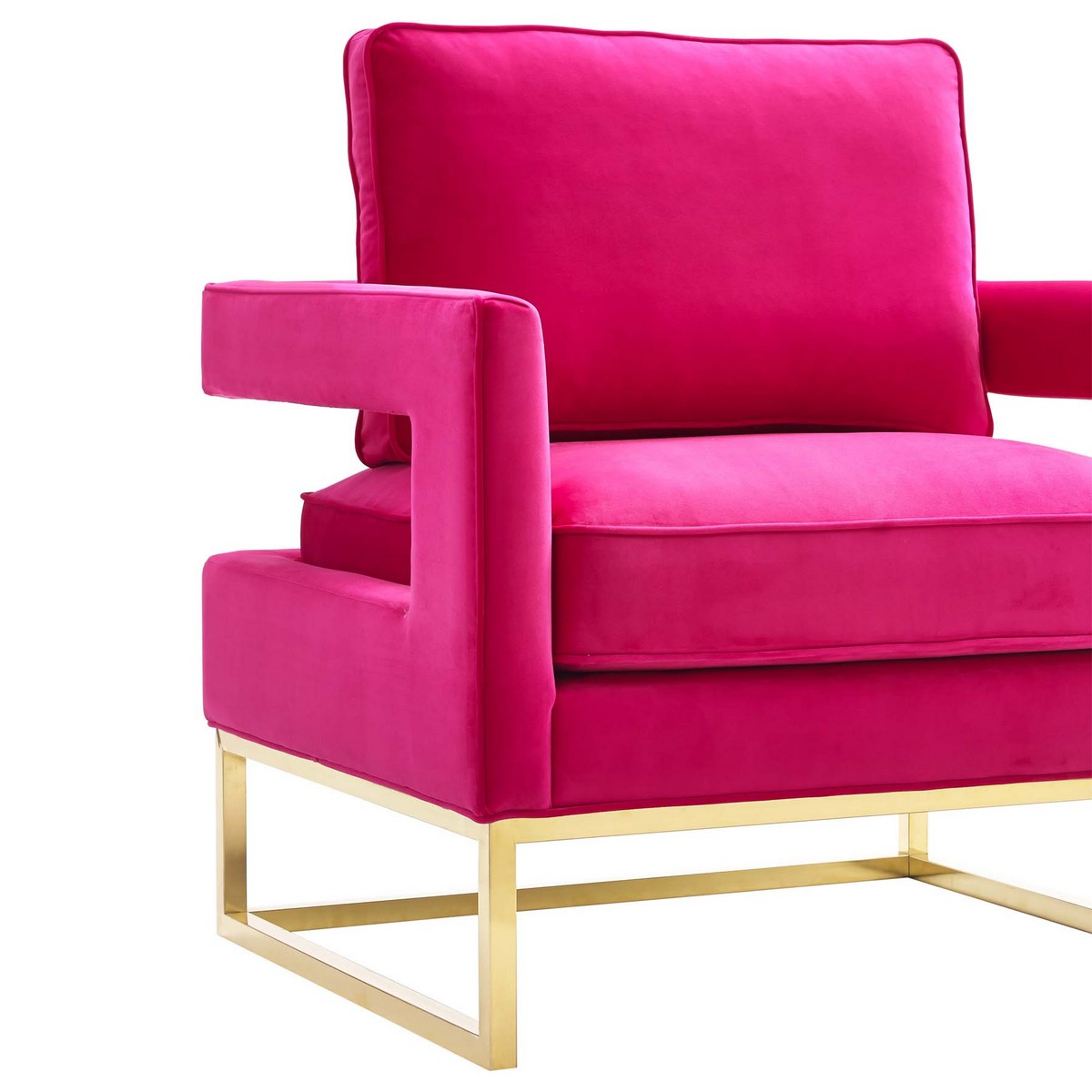TOV Furniture Avery Pink Velvet Chair