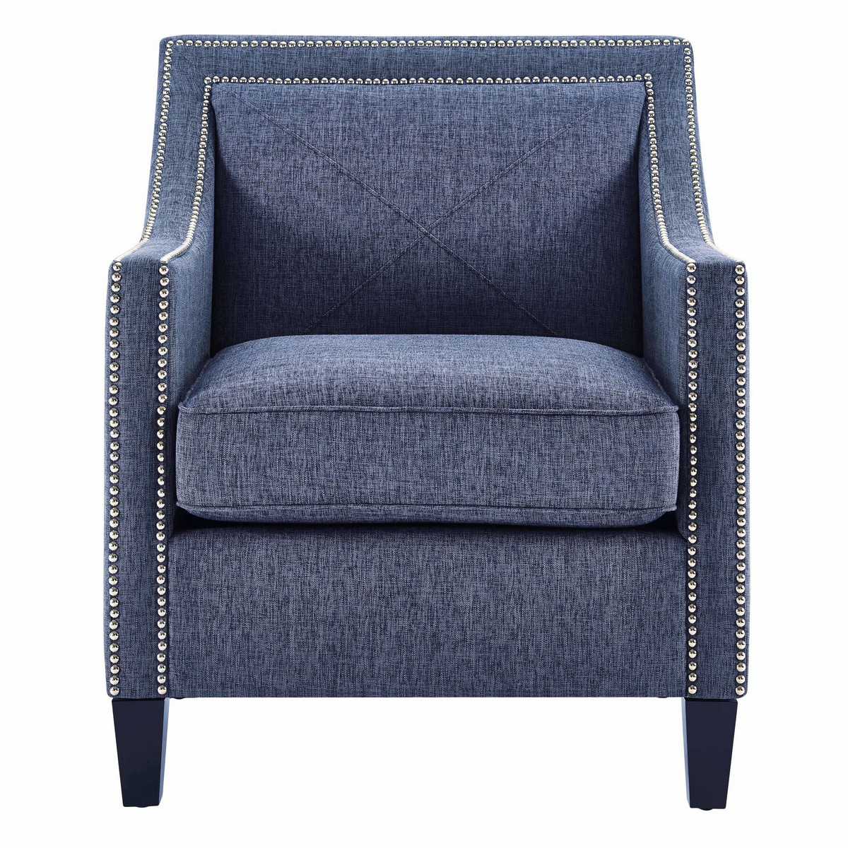TOV Furniture Asheville Blue Linen Chair