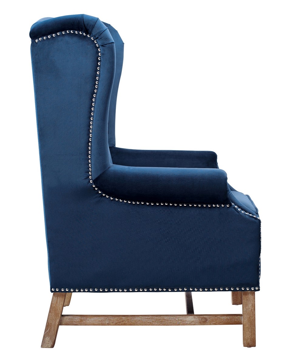 TOV Furniture Nora Grey Velvet Chair