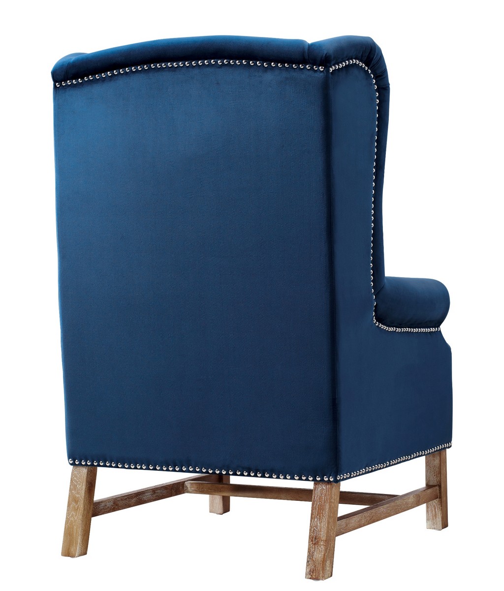 TOV Furniture Nora Grey Velvet Chair