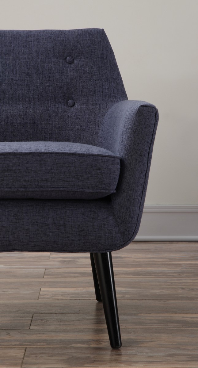 TOV Furniture Clyde Navy Linen Chair