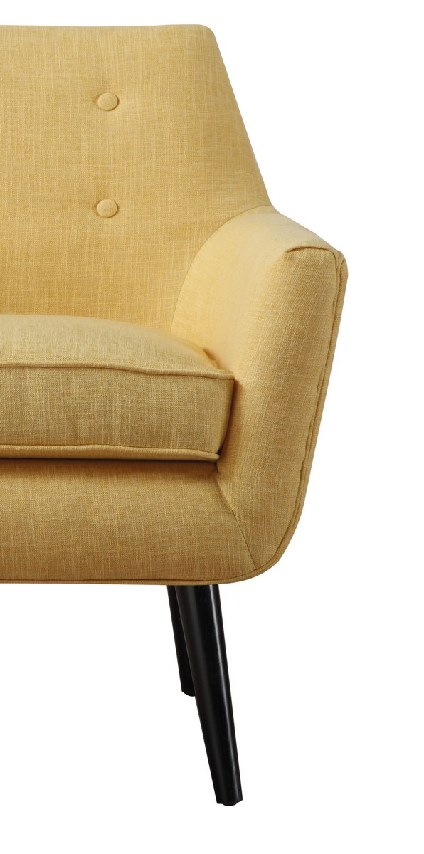 TOV Furniture Clyde Mustard Yellow Linen Chair