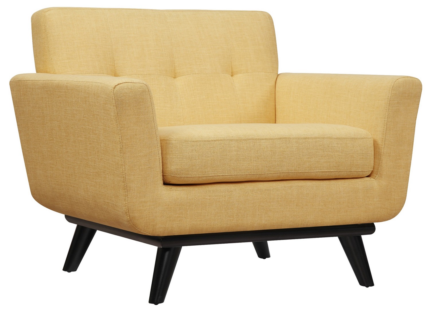 TOV Furniture James Mustard Yellow Linen Chair