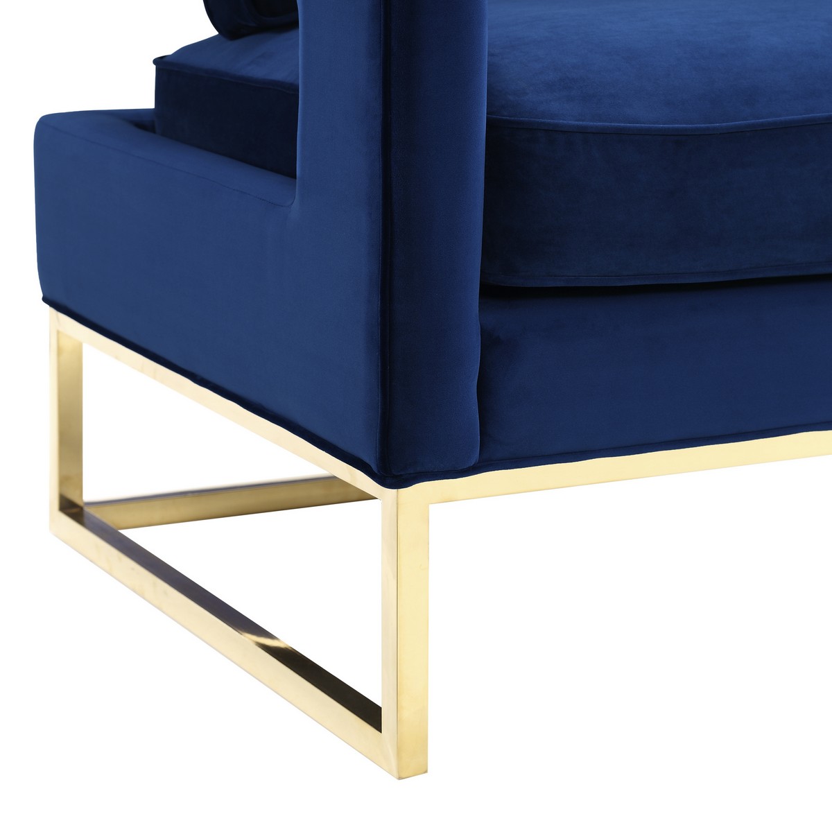 TOV Furniture Avery Navy Velvet Chair