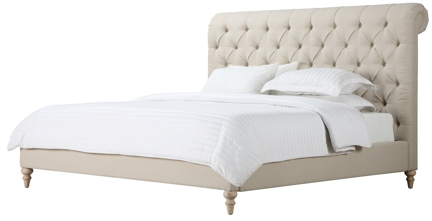 TOV Furniture Oxford Beige Linen Bed