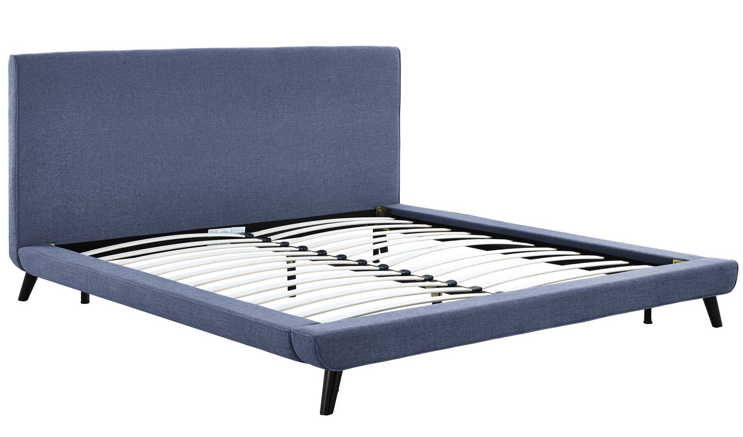 TOV Furniture Nixon Blue Linen Bed