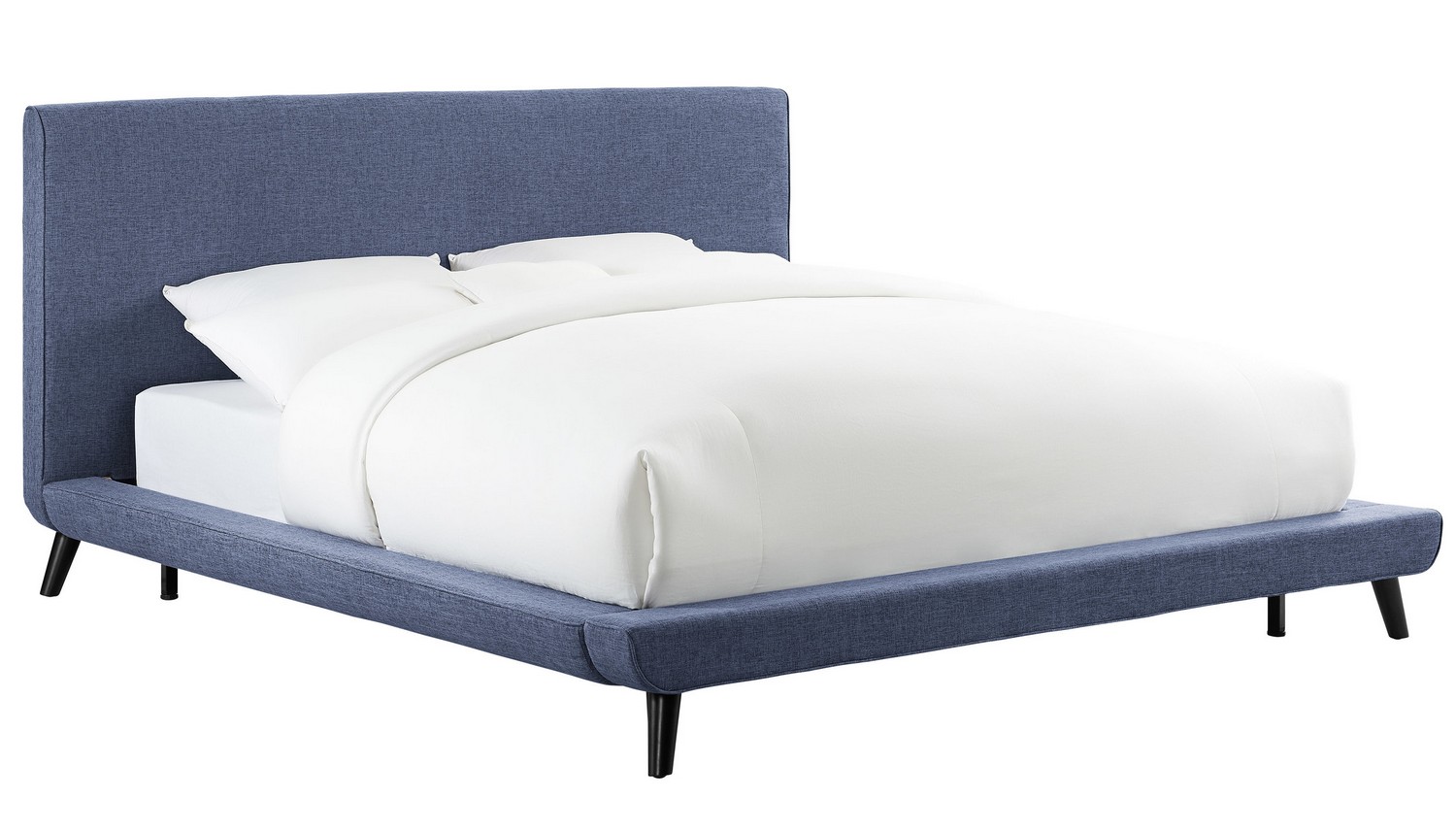 TOV Furniture Nixon Blue Linen Bed