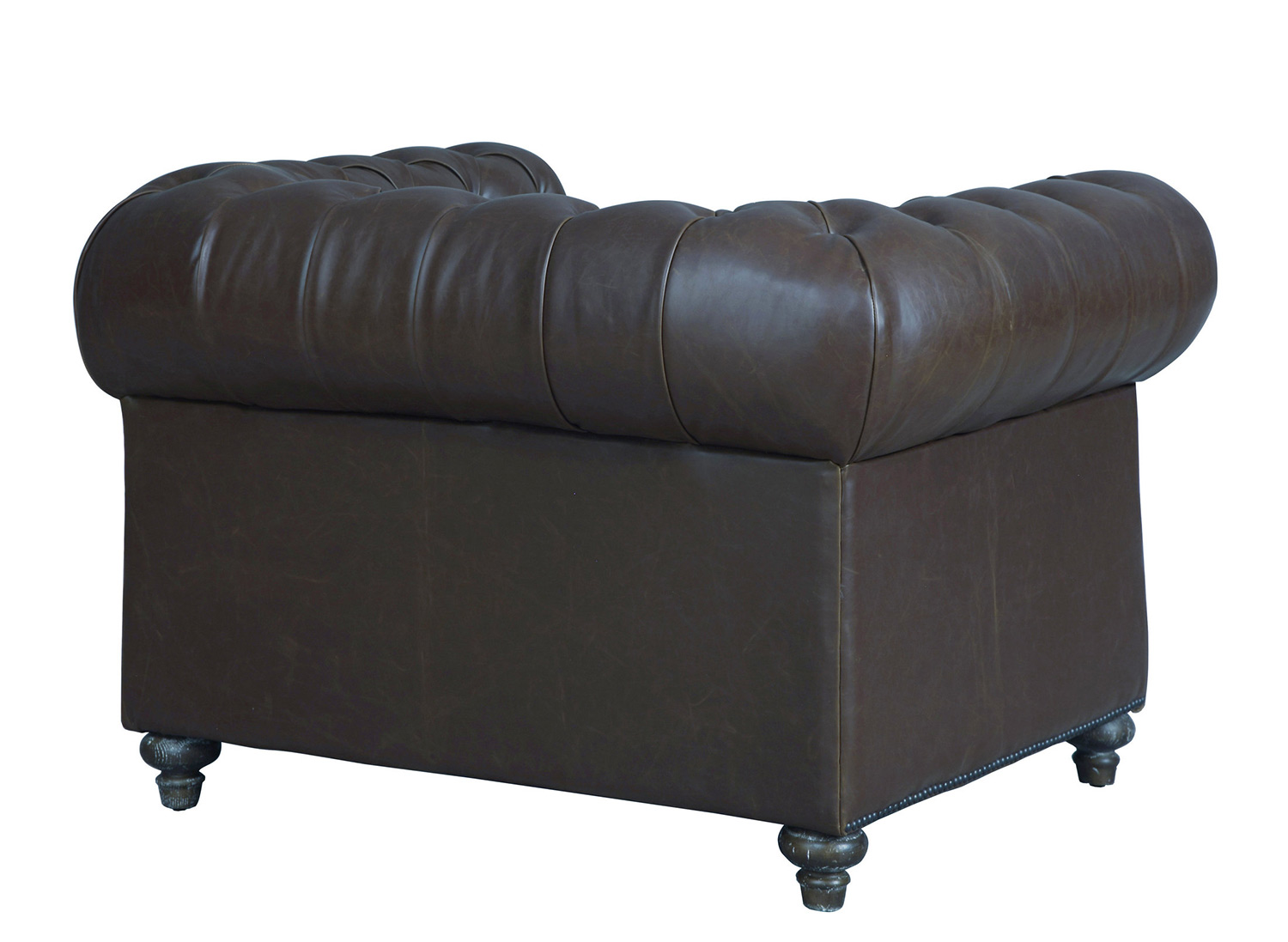 TOV Furniture Durango Leather Club Chair - Antique Brown