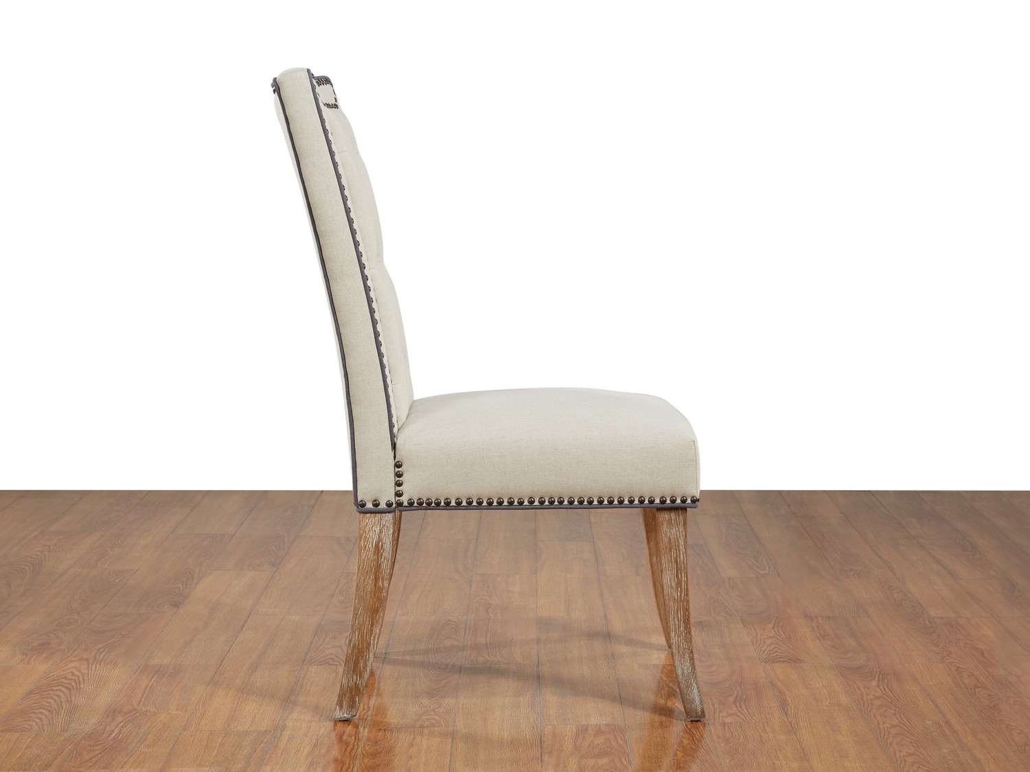 TOV Furniture Garrett Beige Linen Dining Chair-Set of 2