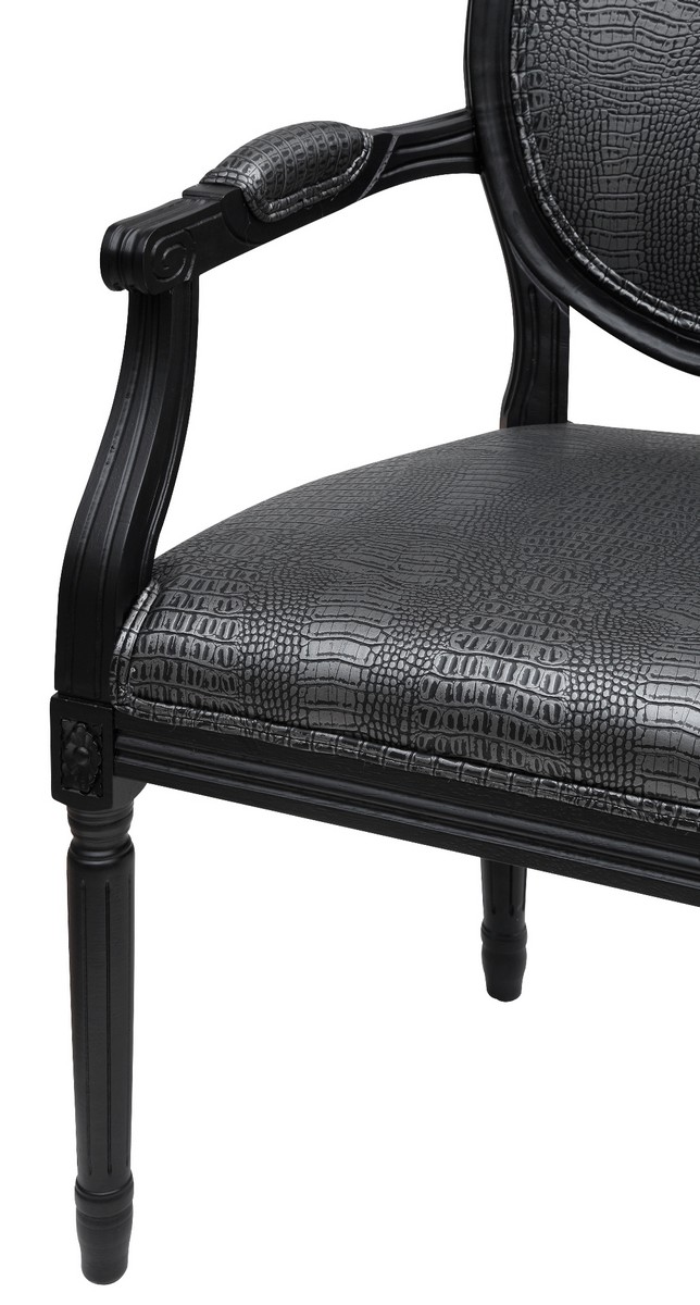 TOV Furniture Philip Croc Arm Chair