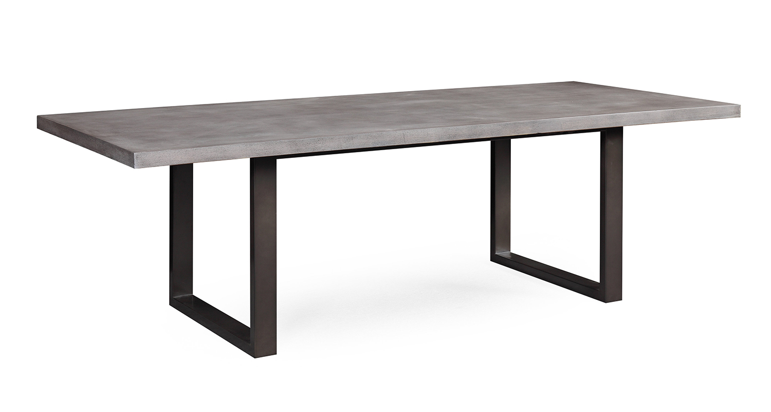 TOV Furniture Edna Concrete Table - Washed Grey