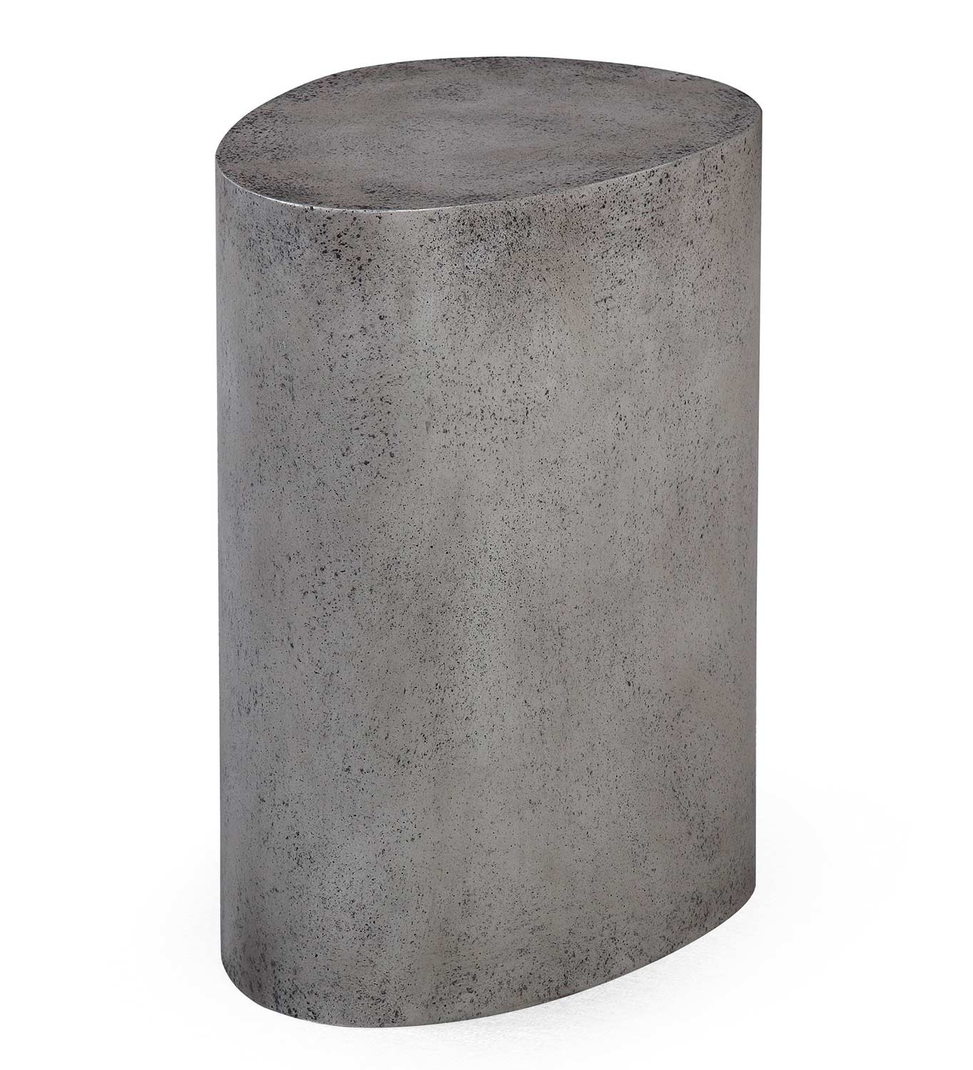 TOV Furniture Everly Oval Stool - Concrete