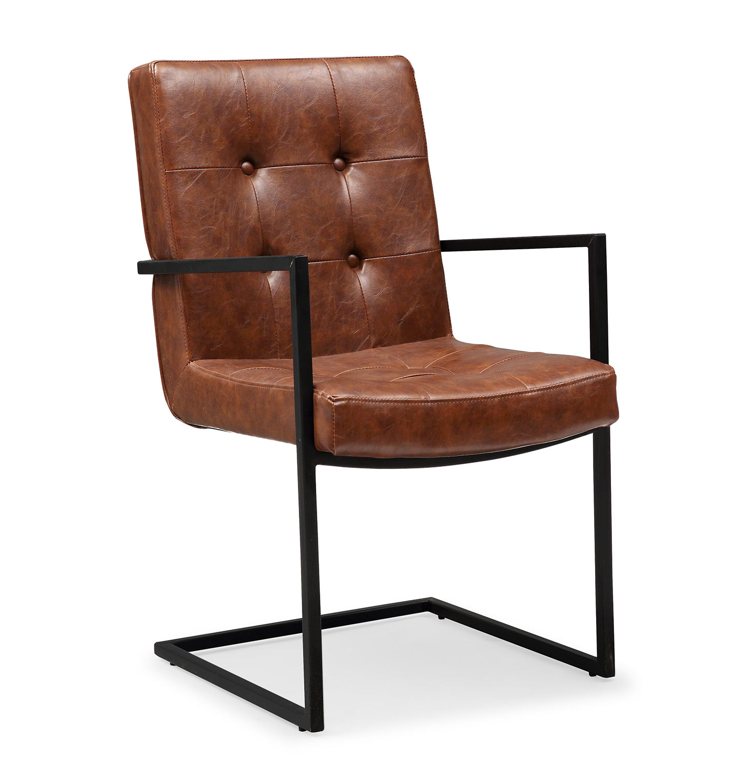 TOV Furniture Stanley Arm Chair - Brown/Black
