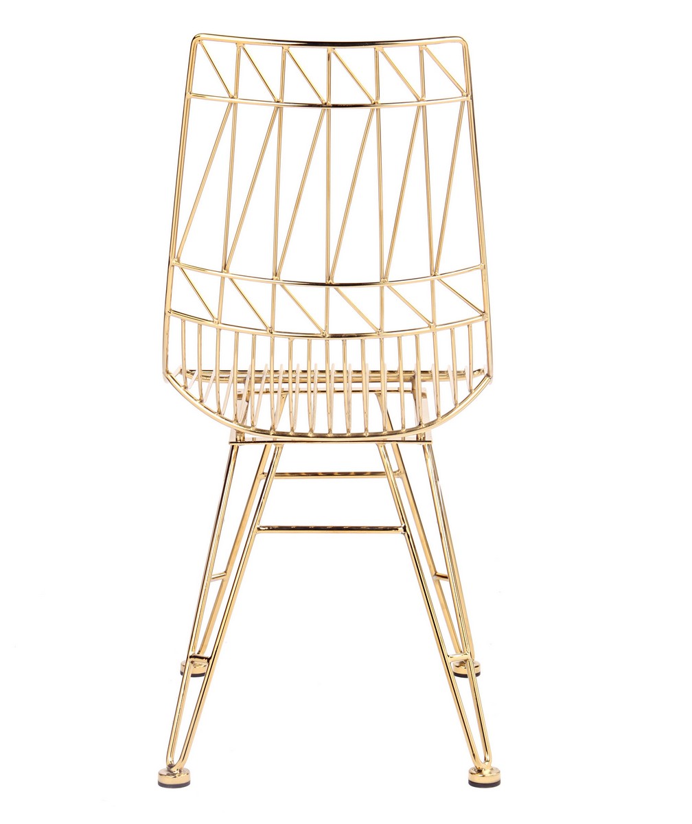 TOV Furniture Allure Steel Chair - Gold