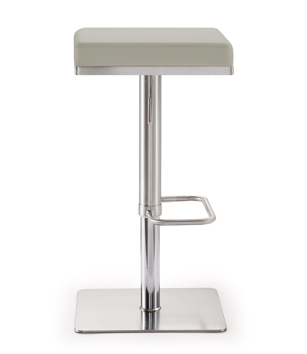 TOV Furniture Bari Adjustable Barstool - Light Grey