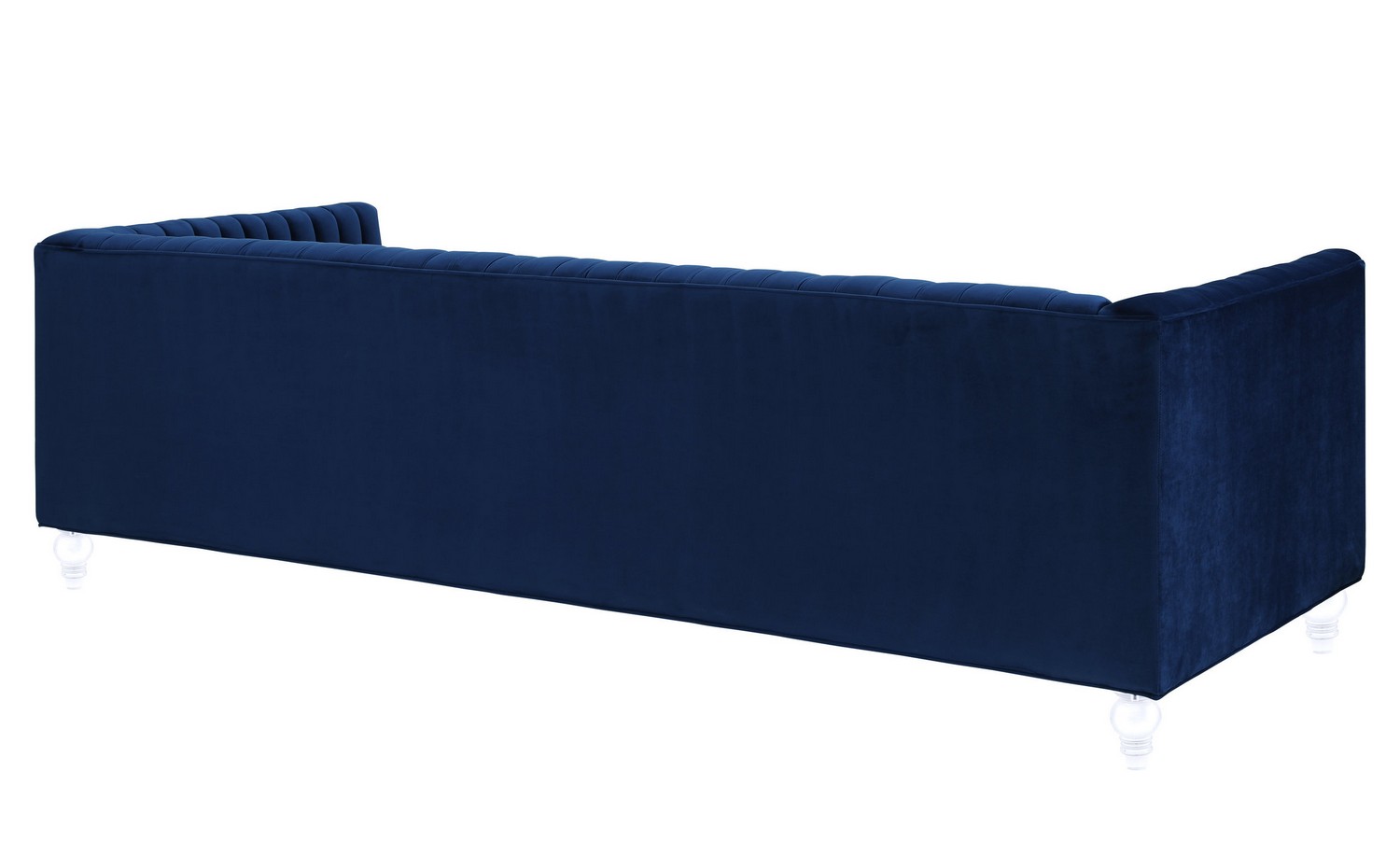TOV Furniture Aviator Navy Velvet Sofa