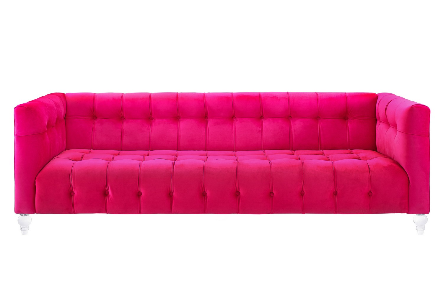 TOV Furniture Bea Pink Velvet Sofa