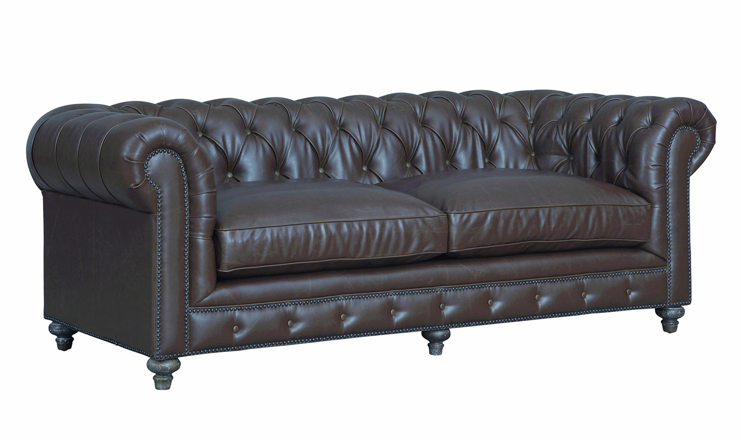 TOV Furniture Durango Leather Sofa - Antique Brown