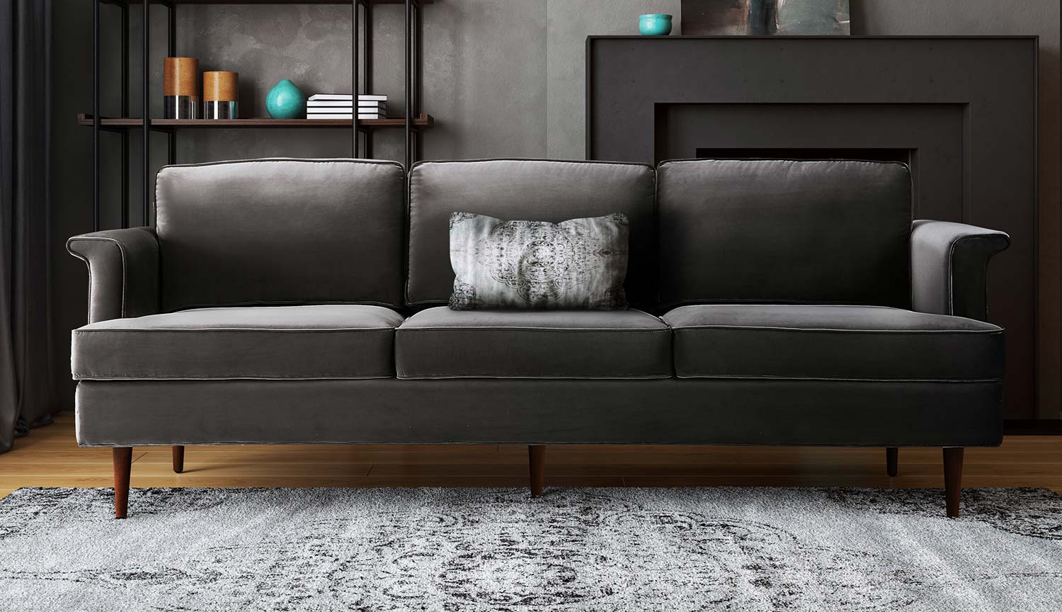 TOV Furniture Porter Sofa Grey S146 at