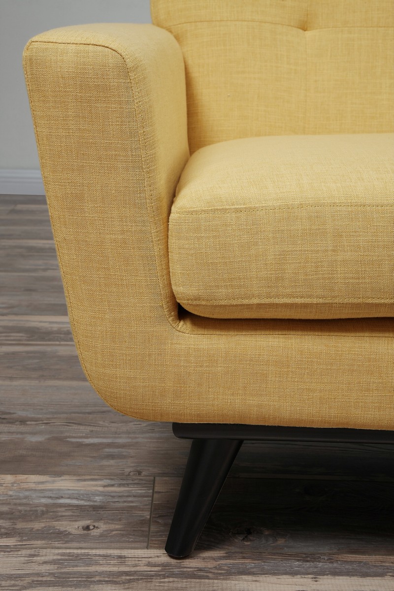 TOV Furniture James Mustard Yellow Linen Sofa