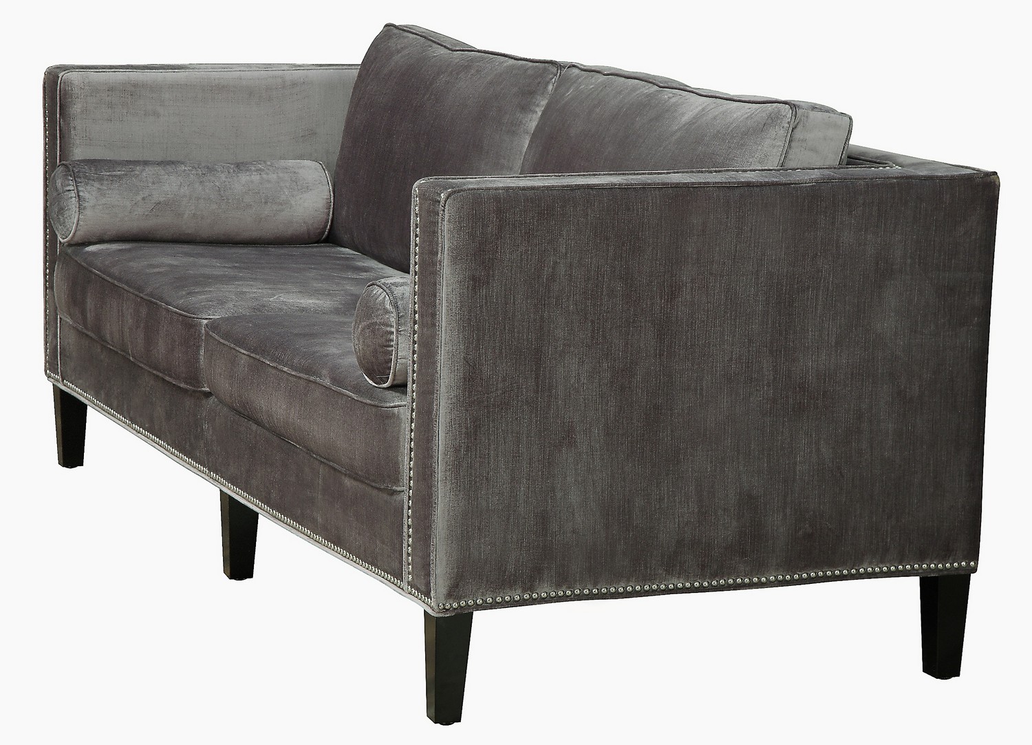 TOV Furniture Cooper Grey Velvet Sofa