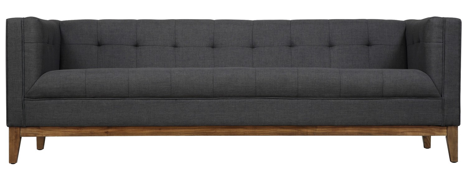 TOV Furniture Gavin Grey Linen Sofa