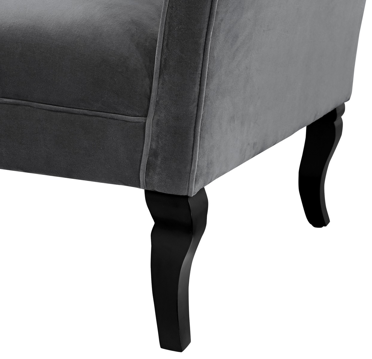 TOV Furniture Brooks Grey Velvet Sofa