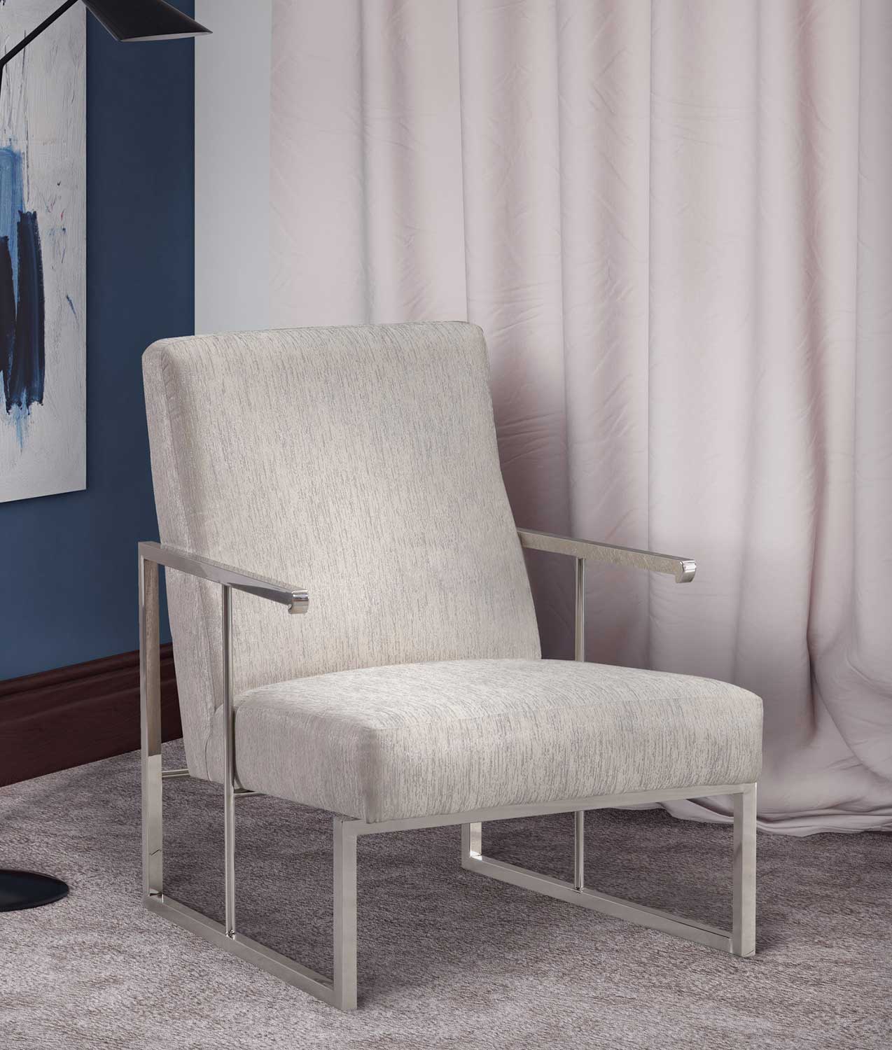 TOV Furniture Liv Metallic Chair - Grey
