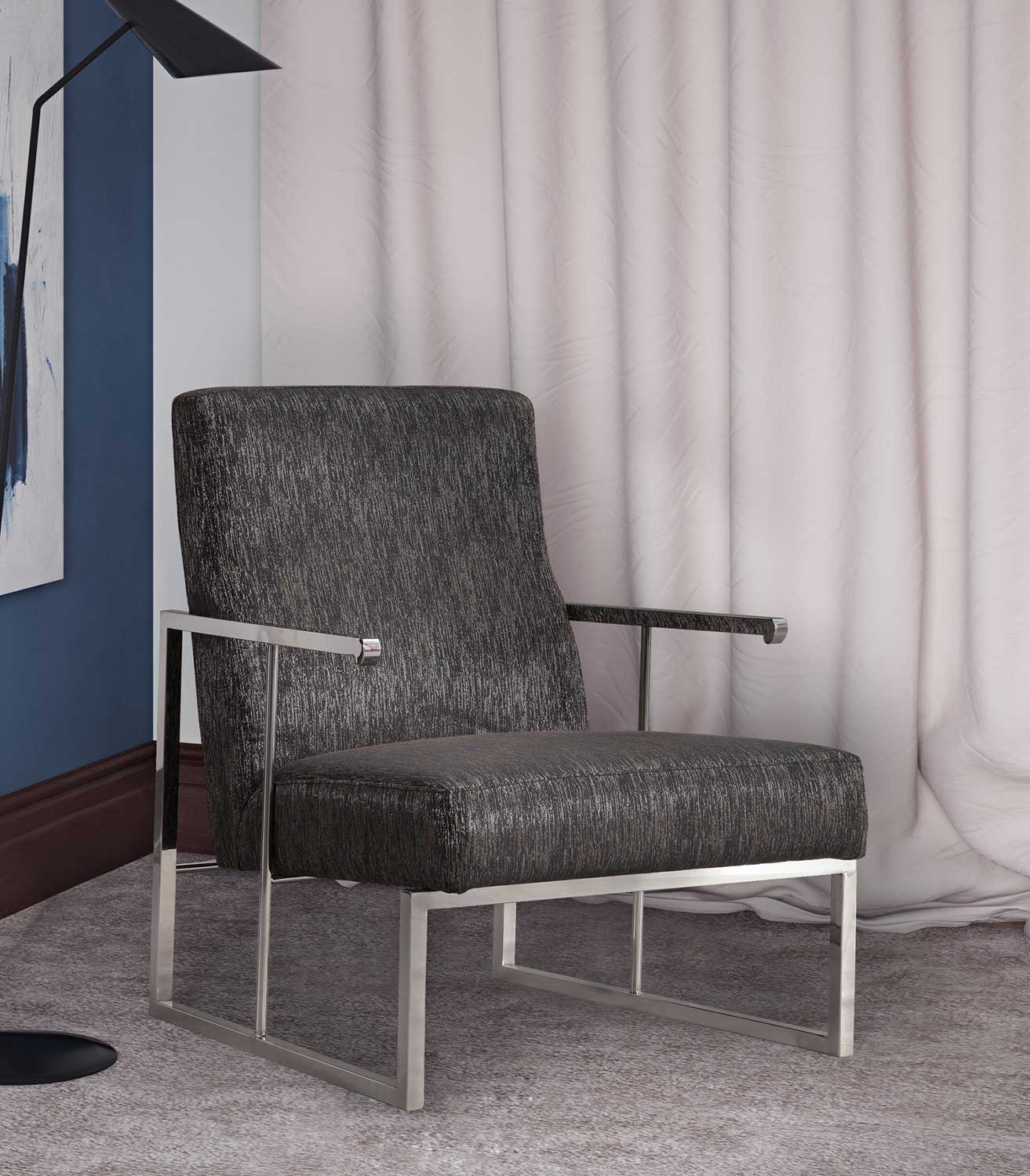 TOV Furniture Liv Metallic Chair - Black