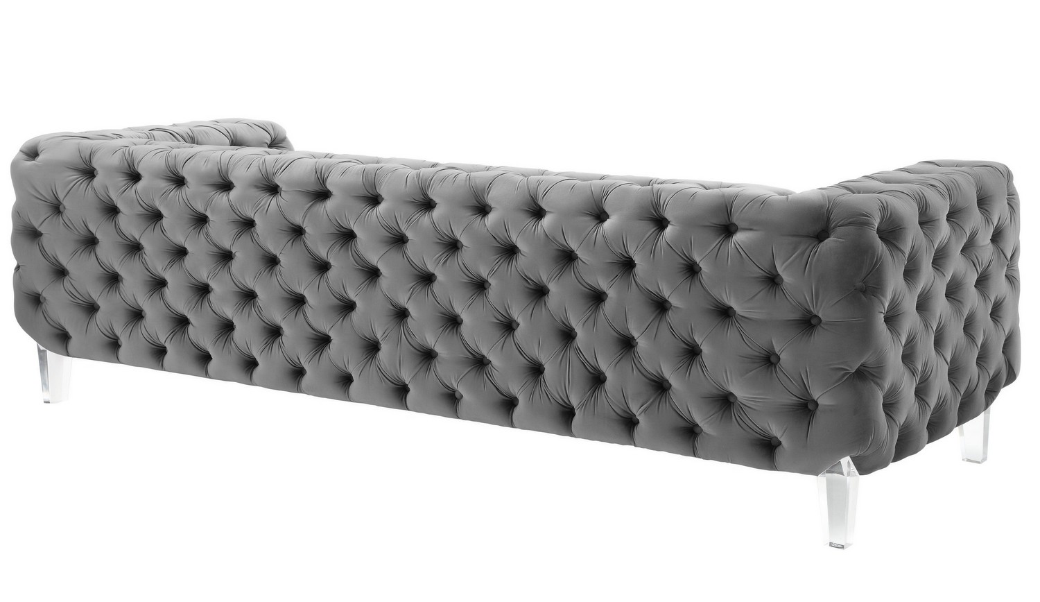 TOV Furniture Celine Grey Velvet Sofa