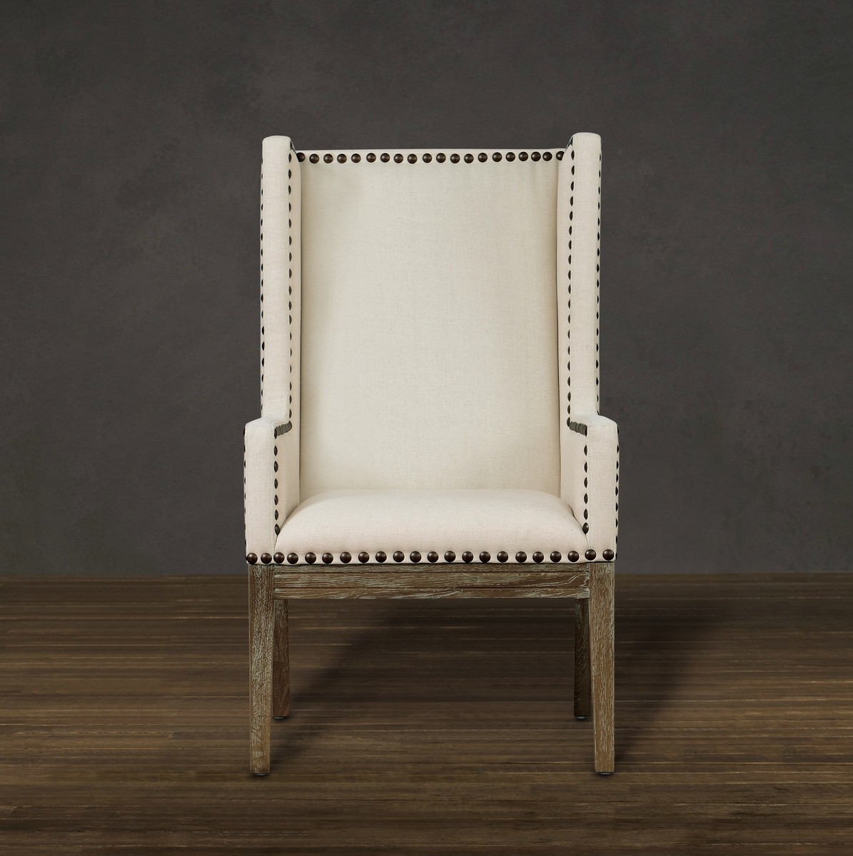 TOV Furniture Tribeca Beige Linen Chair