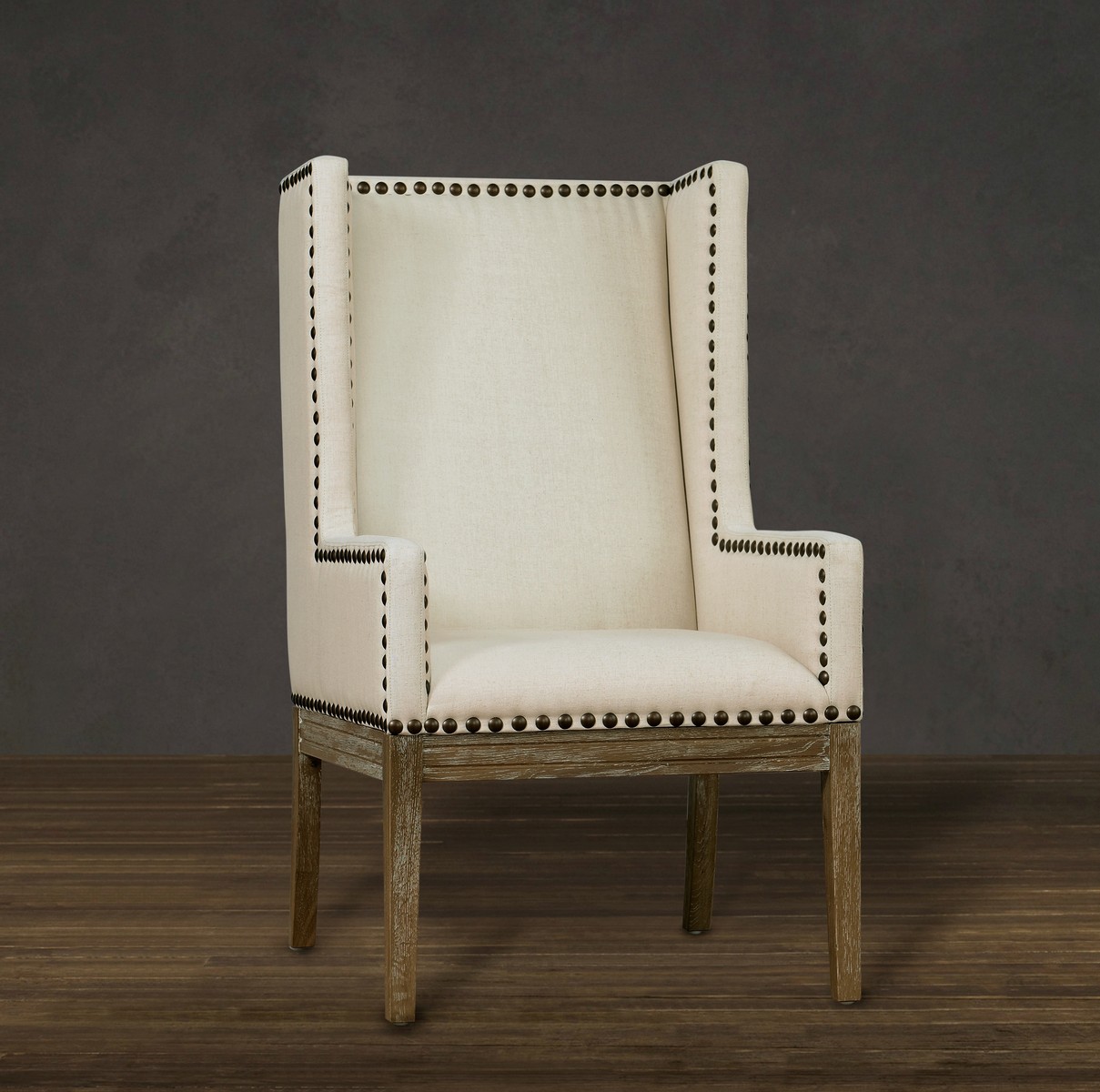 TOV Furniture Tribeca Beige Linen Chair