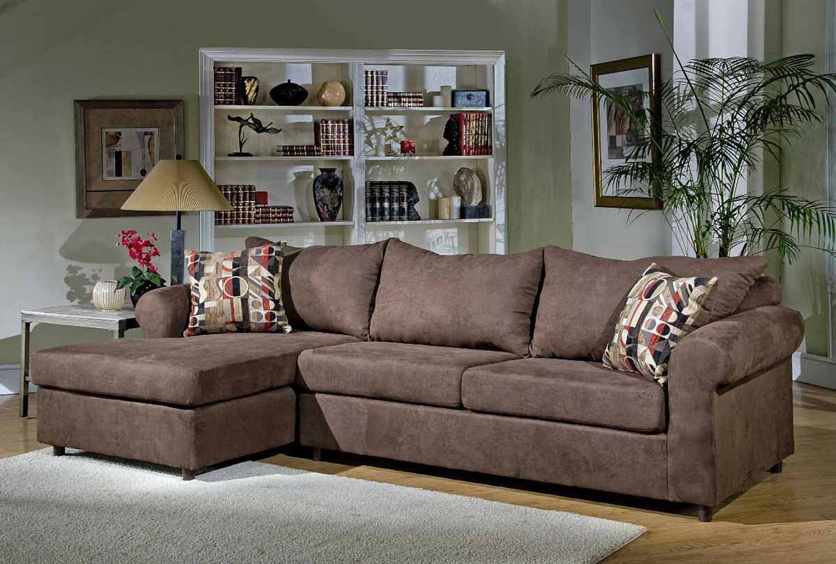 Triad Upholstery 300 Series Bulldozer Mocha Sectional Sofa 300SECBM