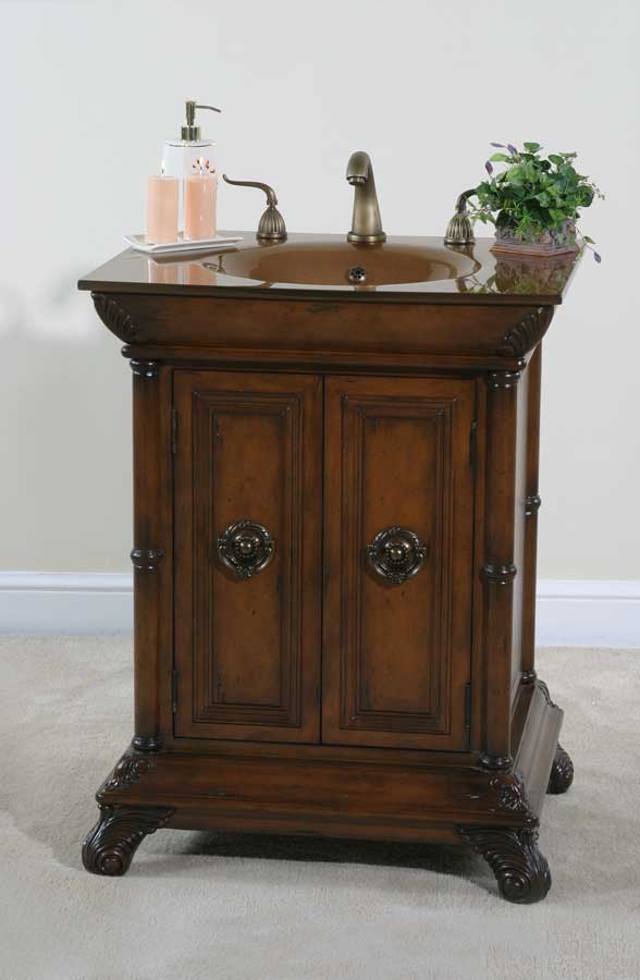 Ultimate Accents 27in Walnut Vanity