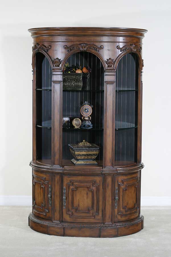 Ultimate Accents Seville Half Round Curio 91425CU at