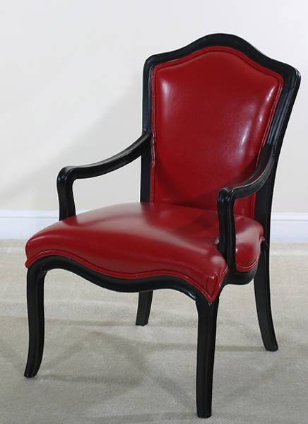 Ultimate Accents Diablo Lipstick Red Bi Cast leather Chair