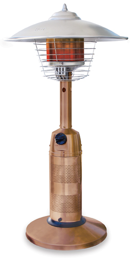 UniFlame Round Table Top Outdoor Patio Heater - Copper - Uniflame