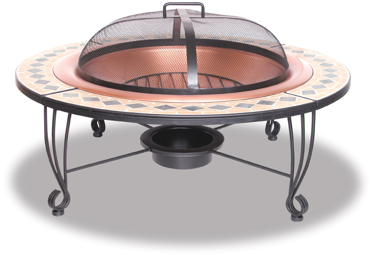 UniFlame 45 Inch Copper Outdoor Firebowl - Uniflame