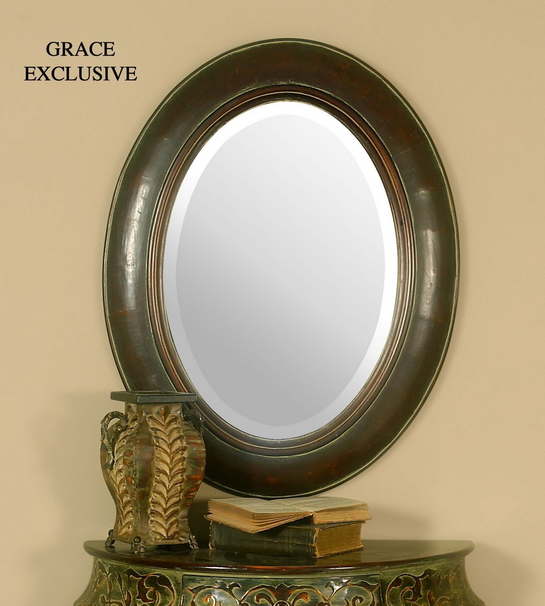 Uttermost Tivona Oval Copper Mirror