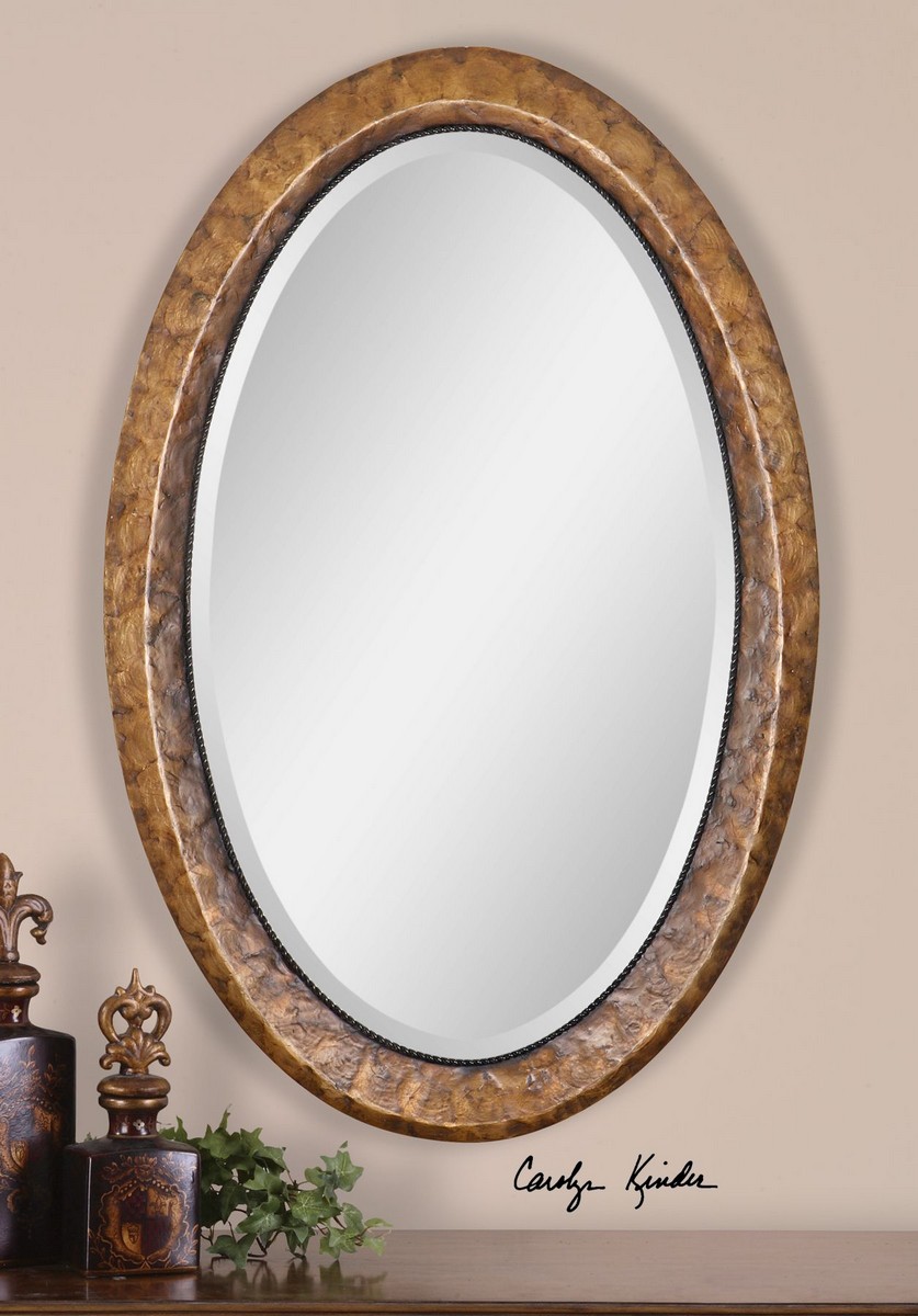 Uttermost Capiz Oval Vanity Mirror