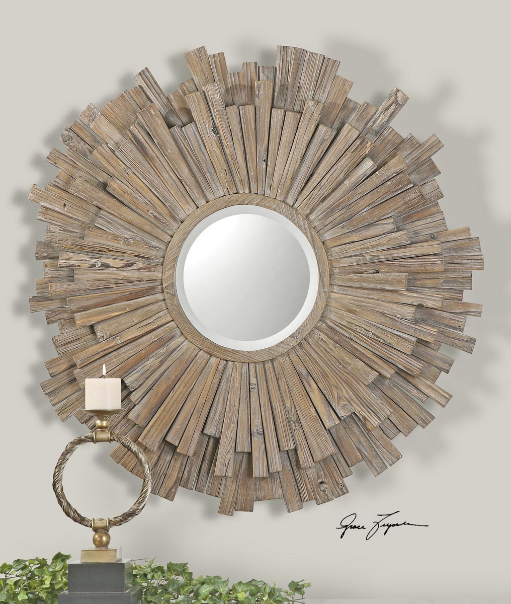 Uttermost Vermundo Wood Mirror