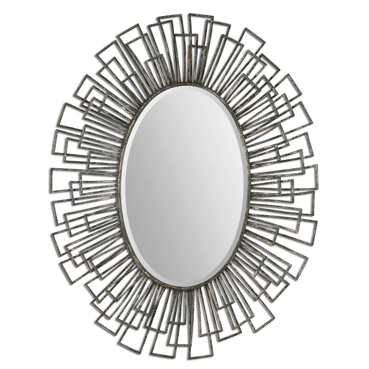 Uttermost Alcinia Oval Metal Mirror