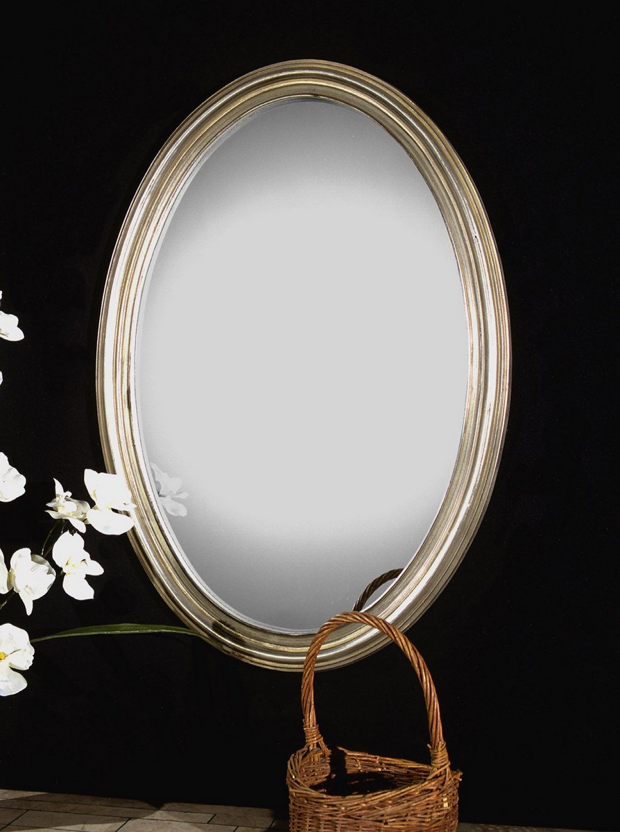 Uttermost Franklin Oval Silver Mirror