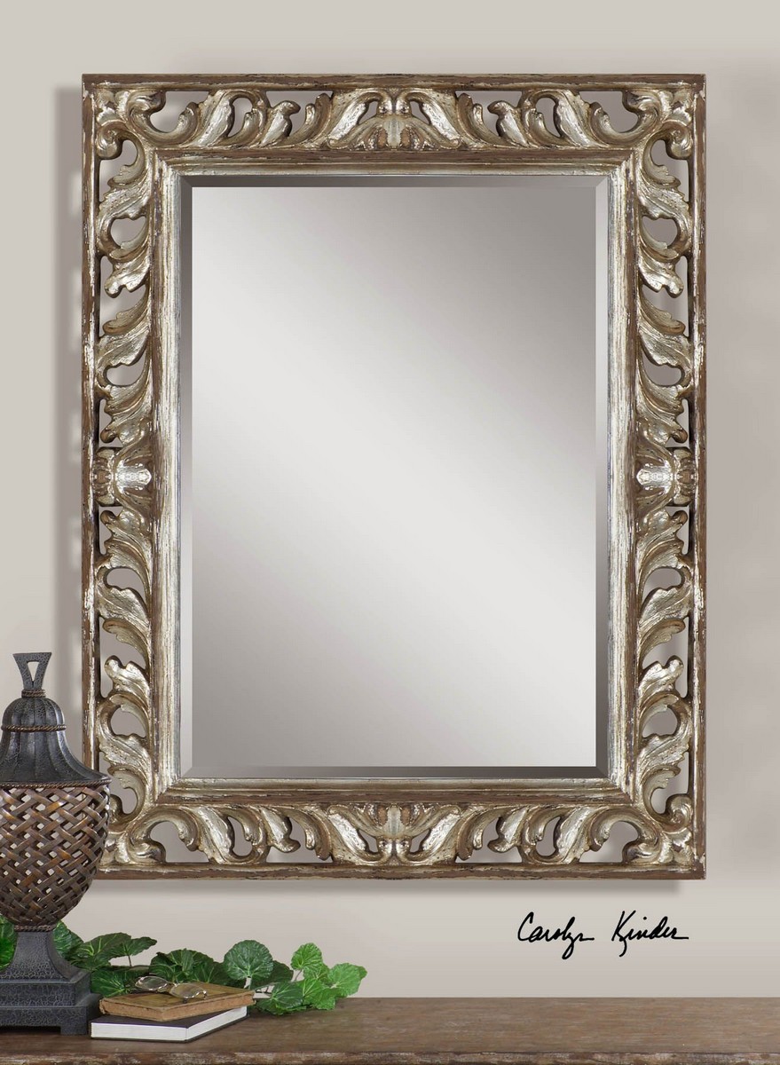 Uttermost Vitaliano Distressed Silver Mirror